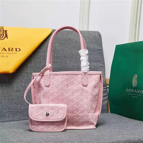 women's pink goyard bag|anjou mini bag goyard price.